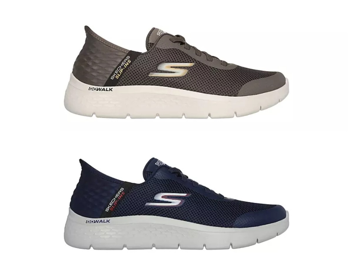 Skechers Go Walk Flex Ultra Slip On Walking Sneakers Gray Lime Men\'s Size 10.5 Men main image 2