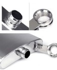 New 8 Oz Stainless Steel Hip Flask Liquor/Whisky Flagon Funnel 2 Cups Gift Box