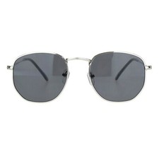 Small Thin Metal Hexagon Shape Sunglasses Classy Vintage Fashion UV 400