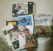 Chrono Trigger Super Nintendo SNES Box Manual Maps Inserts. NO GAME
