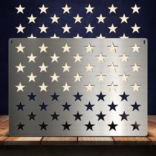 American Flag 201 Stainless Steel 50 Stars Stencil, 50 Stencil- Large