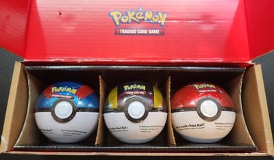 Pokemon Cards 2025 Poke Ball Tin - 3 Tins w 3 Packs Per - 9 Packs Total     | eBay
