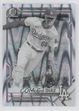 2021 Bowman Draft Chrome Black & White RayWave Refractor Wilman Diaz y5m