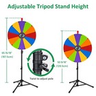 WinSpin 24" Floor Stand Modular Prize Wheel w/ 12 PCS Backup Panels Blue Orange — photo 8