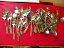 MIXED LOT 50  SOUP SPOONS Quality Stainless  Wedding, Catering Crafts  LOT Q
