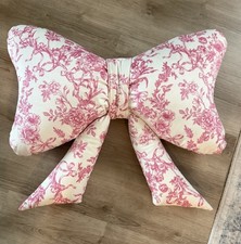 Envogue Pink Floral Toile Bow Shaped decorati...