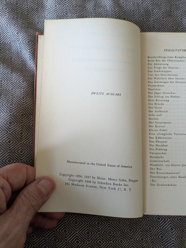 Franz Kafka Collected Writings vol. 1-5 Schocken 1946 in German - Foto 12 di 12