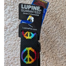 LupinePet Woofstock Dog Collar 1 Wide Rainbow...