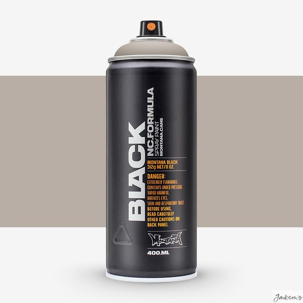 Montana Black Aerosol Spray Paint Lacquer 400ml Matte Art Surfaces