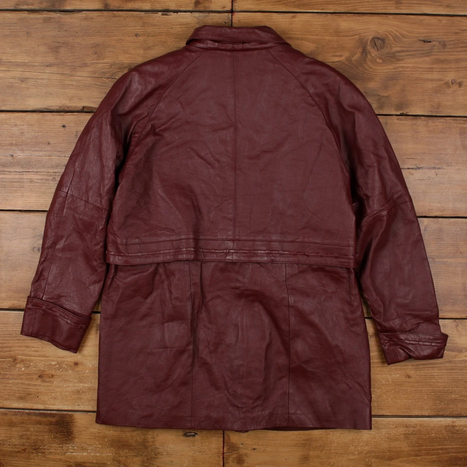 Vintage Phase 2 Leather Jacket XL Red Womens - Image 2 of 4