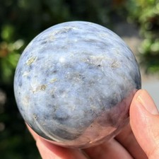 450g 67mm A+ Natural Blue Opal Sphere Crystal Ball Healing Decor