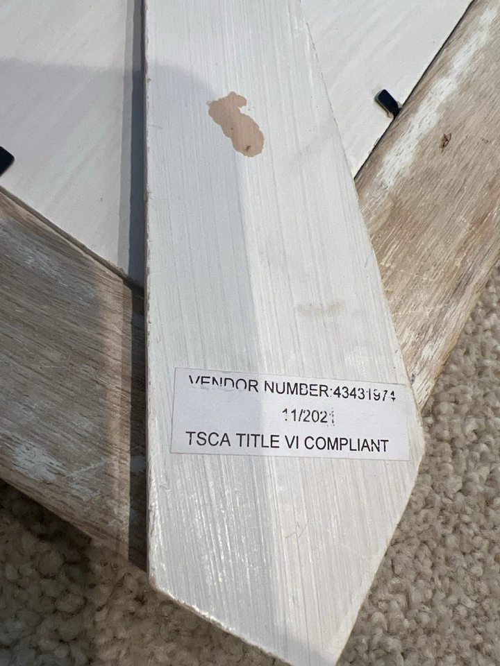 Marco de fotos de madera rústico hecho a mano azul envejecido - Tesoros de la India Foto 3 de 4