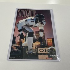 Prime Time Deion Sanders “Big Time” Atlanta Falcons Promo Poster Card 4 X 6