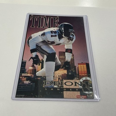 Prime Time Deion Sanders  Big Time  Atlanta Falcons Promo Poster Card 4 X 6