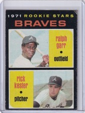 1971 Topps Baseball #494 Braves Rookies - Ralph Garr / Rick Kester RC