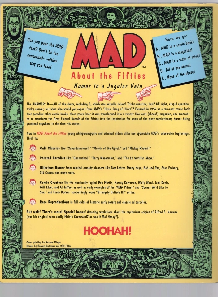 Mad Magazine compendium  -MAD About The Fifties TPB Collection from the 50s  NF - Image 2 of 2