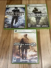 Xbox 360 Call Of Duty Game Lot: World War, Modern Warfare, Modern Warfare 2