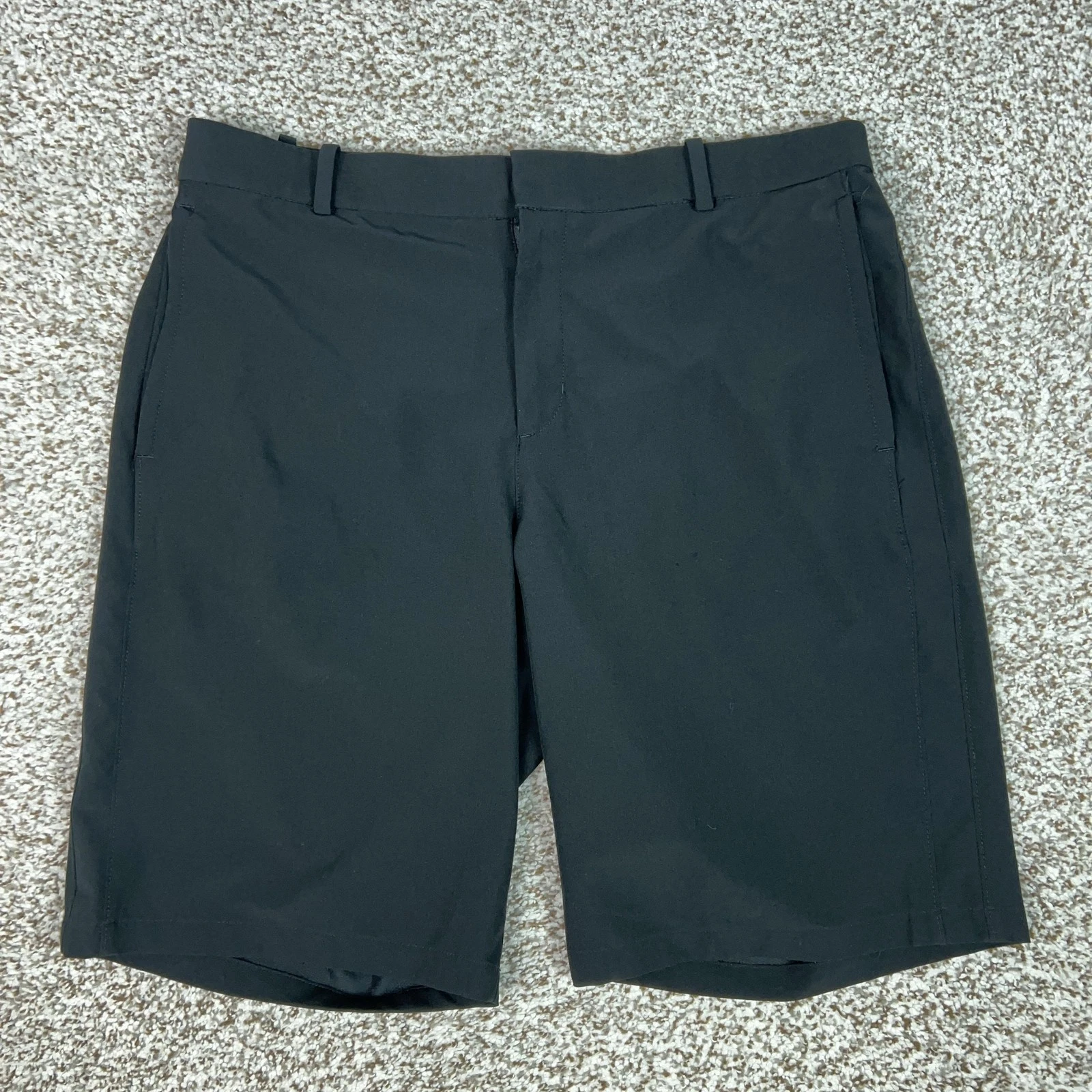 Nike Shorts Mens 34 Black Dri-FIT Chino Stretch Golf Casual Pockets Logo Sports