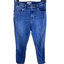 Abercrombie Fitch Super Skinny Ankle High Rise Curve Love Womens Size 32/14