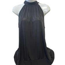 Black halter neck dress