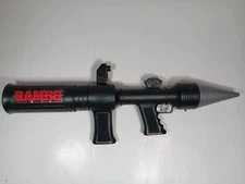 WORKING 1985 Rambo First Blood Motorized RPG Rocket Water Launcher Gun LJN Toys