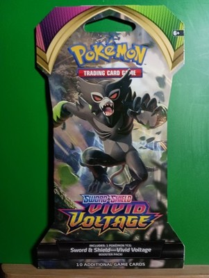 SEALED 2020 Pokemon TCG Sword Shield Vivid Voltage Sleeved Hanger Booster Pack | eBay SEALED 2020 Pokemon TCG Sword Shield Vivid Voltage Sleeved Hanger Booster Pack | eBay