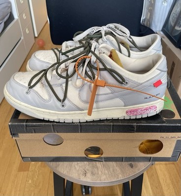 100% Originaler Nike x Off-White Dunk Low Lot 22 of 50 Virgil Abloh