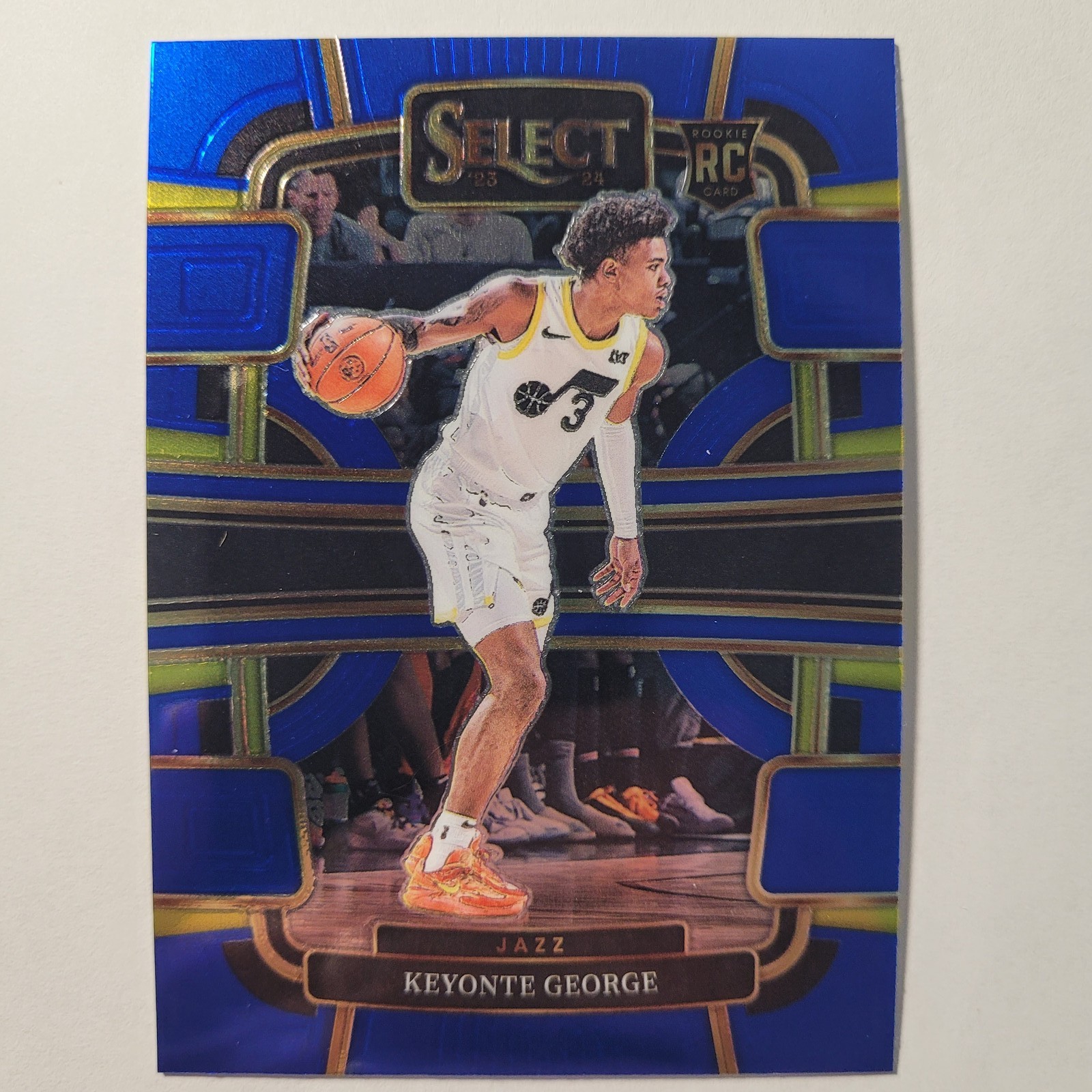2023-24 Panini Select #75 Keyonte George Light Blue Prizms #/299
