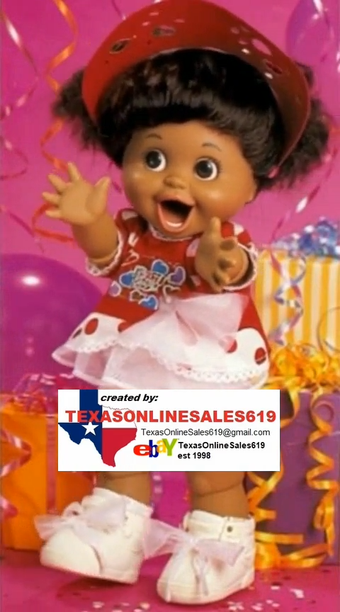 2 BABY FACE DOLLS Galoob Doll #2 Suzie AFRICAN AMERICAN BLACK & #7