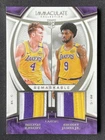 Dalton Knecht, Bronny James Jr. 2024-25 Panini Immaculate Dual Patch RC /75