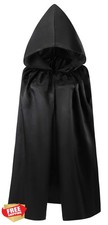 KNELOR Kids Hooded Cloak Robe Halloween Cosutme Cape 3-16 Years