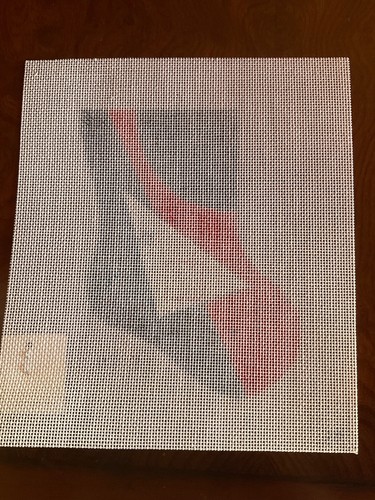 Euro handgemalte Nadelspitze Leinwand geometrisch & Winkel Strumpf Ornament - Bild 2 von 2