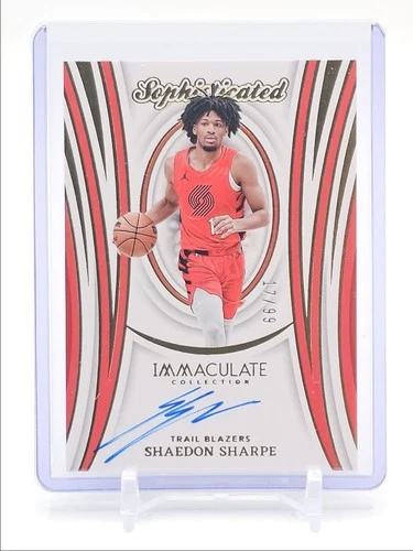 SHAEDON SHARPE 2023-24 IMMACULATE SOPHISTICATED AUTOGRAPH AUTO /99 Q3668