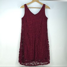 Ronni Nicole Sleeveless Lace Sheath Dress Womens 10 Lined Coquette Fairy Romance