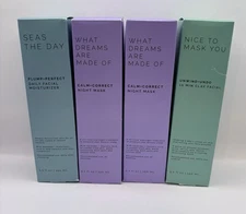 Sun+Moon Face Collection~Clay Facial~Night Mask~Moisturizer (4 Pack)