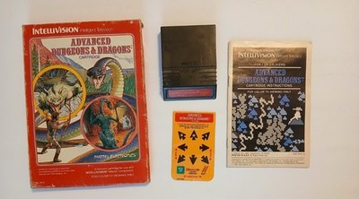 Advanced Dungeons & Dragons Intellivision CIB Complete w 1 Overlay Tested Works
