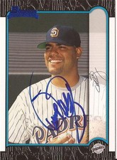 OMAR ORTIZ SAN DIEGO PADRES SIGNED AUTOGRAPHED 1999 BOWMAN RC CARD #437 W/COA