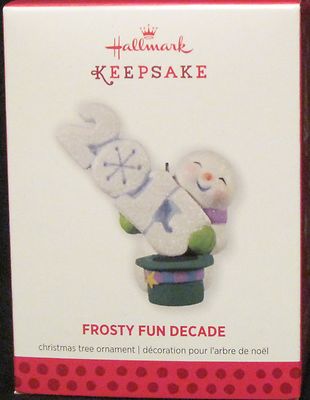 2013 HALLMARK  -FROSTY FUN DECADE -4TH IN FROSTY FUN DECADE SERIES - MINT IN BOX
