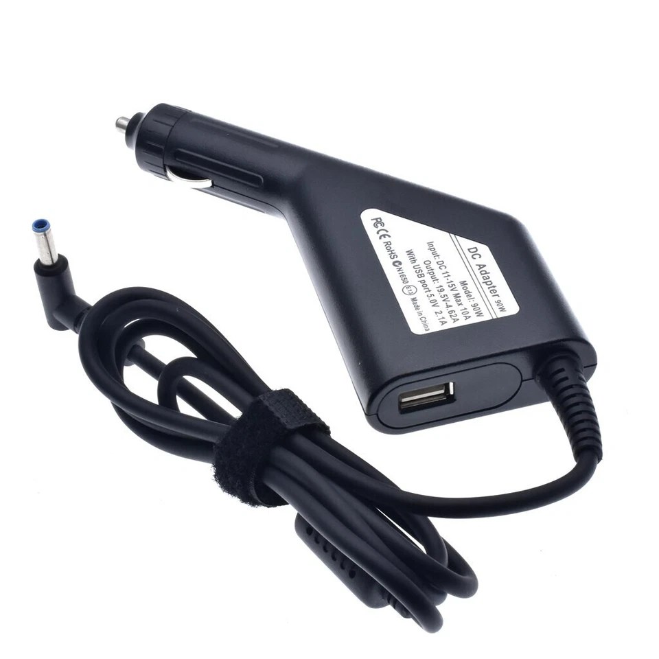 DC 4.5*3.0mm Power Car Charger Adapter 19.5V For HP Envy14 / 15 Pavilion 90W AU - Image 2 of 4