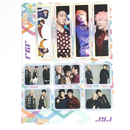 JYJ JaeJoong Photo Sticker 16 pcs Stickers KPOP Korean Pop Star Goods - Picture 7 of 10