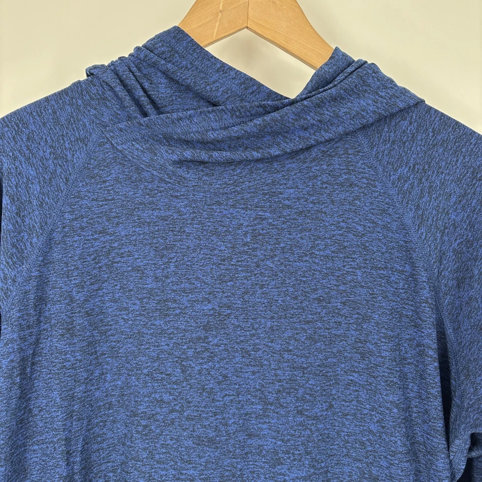Top con capucha Beyond Yoga para mujer grande bolsillo azul ocio yoga entrenamiento elástico Foto 2 de 4