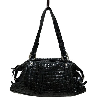 Auth COCCO FIORE - Black Patent Leather Shoulder Bag | eBay 