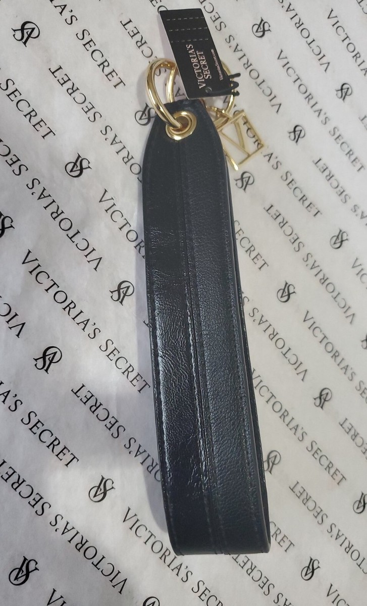 VICTORIA'S SECRET WRISTLET STRAP V MONOGRAM KEY CHAIN STUDDED NEW
