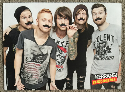 BLESSTHEFALL - 2013 full page UK magazine poster BLESS THE FALL