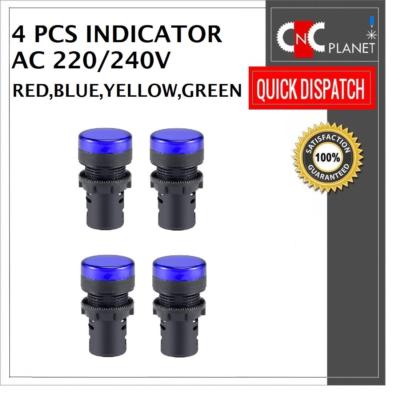 5 piezas 120V 10mm VERDE Panel de montaje incandescente Señal Luces Piloto 60830