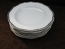 6 Suppenteller Mitterteich Goldrand neuwertig