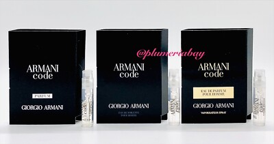 GIORGIO ARMANI Armani Code EDT, Eau de Parfum, or Parfum SAMPLE 1.2mL Spray NEW