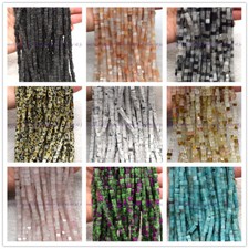 New Natural 5x5mm Multicolor Square Gemstone Loose Beads Strand 15Inch
