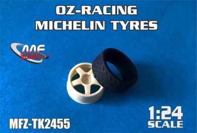 RESIN PARTS 1/24 OZ-RACING 18'' WHEELS + FORD FOCUS RS WRC TIRES - TK2455