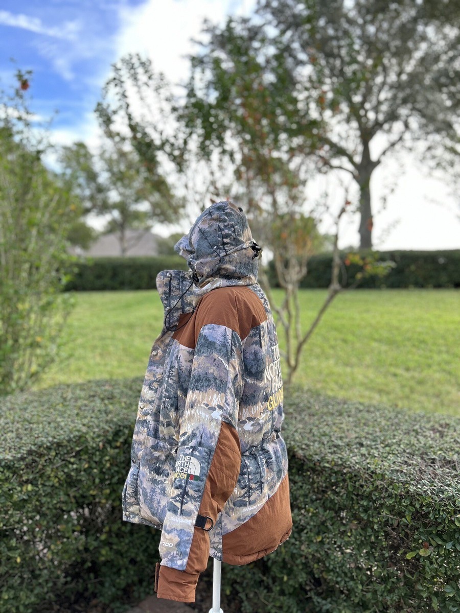 Authentic Men Women Unisex The North Face X Gucci Forest Down Coat